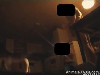 Sexy female gets shared by men and soaked in dog sperm