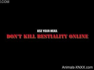 Furry dog makes woman feel amazing through hard sex