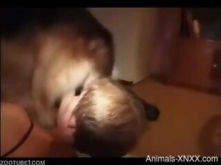 Horny housewife is ready for zoo porn