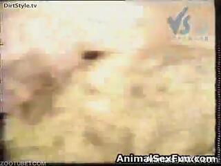 Amateur woman plays sexual games at the farm with some animals